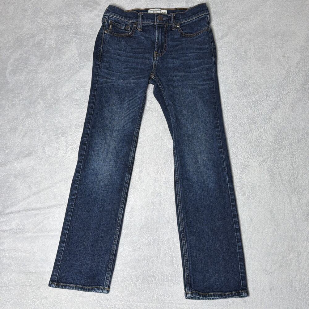 Abercrombie Kids Boys Straight Leg Dark Wash Jeans - Size 11/12
